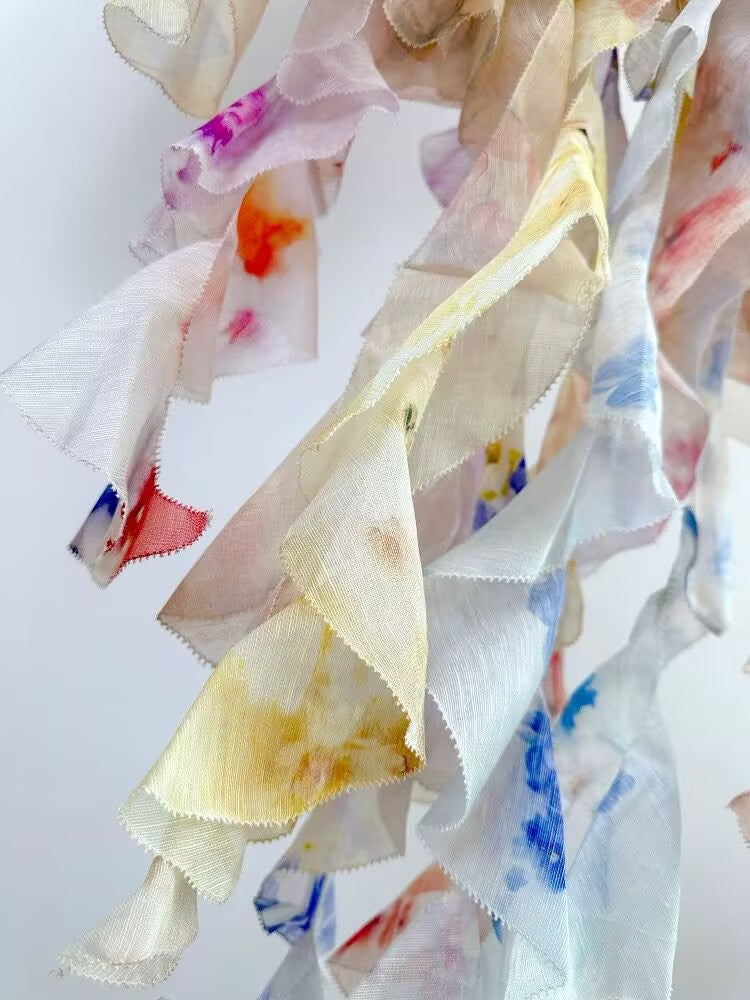 2025 New Spring Drift Half High Neck Irregular Layered Ruffle Edge Tassel Dress