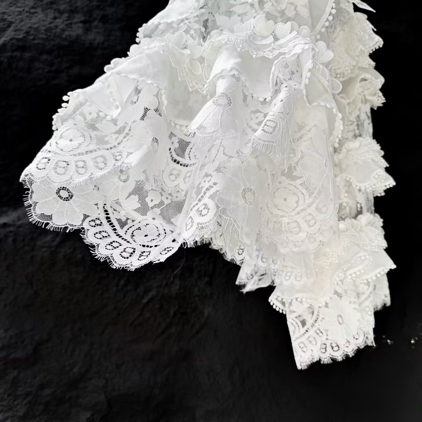 Women's New Silk and Linen Embroidered Flared Sleeve Loose Top
