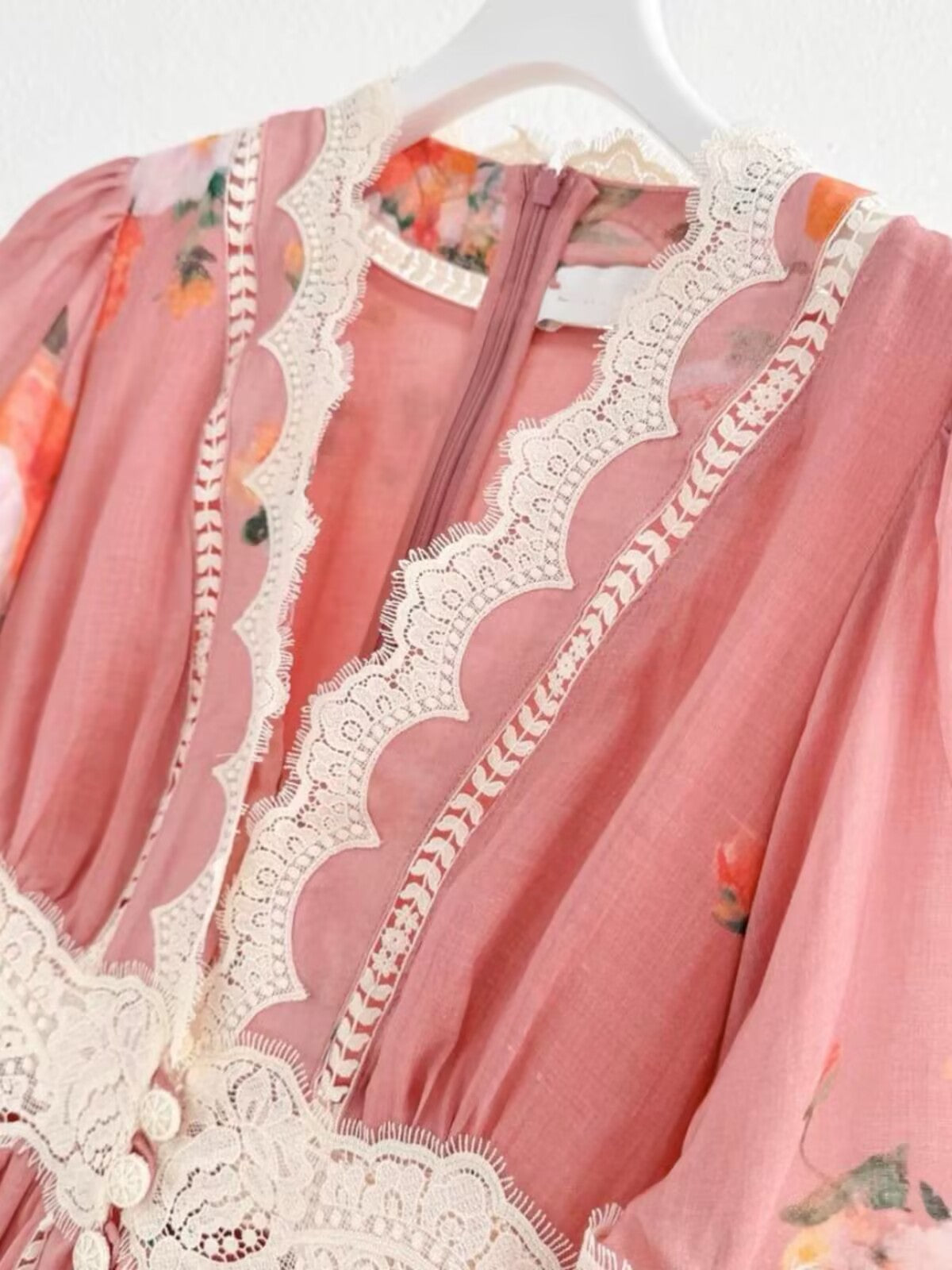Women Lace Stitching Short Sleeve Linen Mini Dress