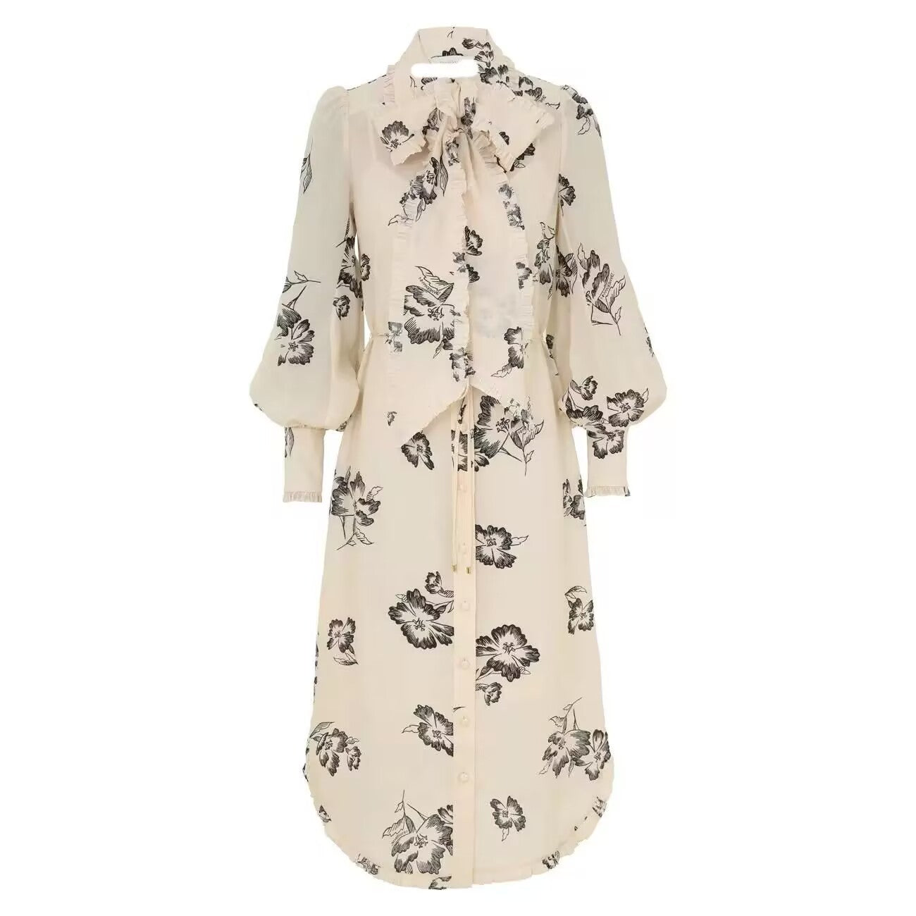 Women's Vacation New Printed Midfield Dress Women's Clothing